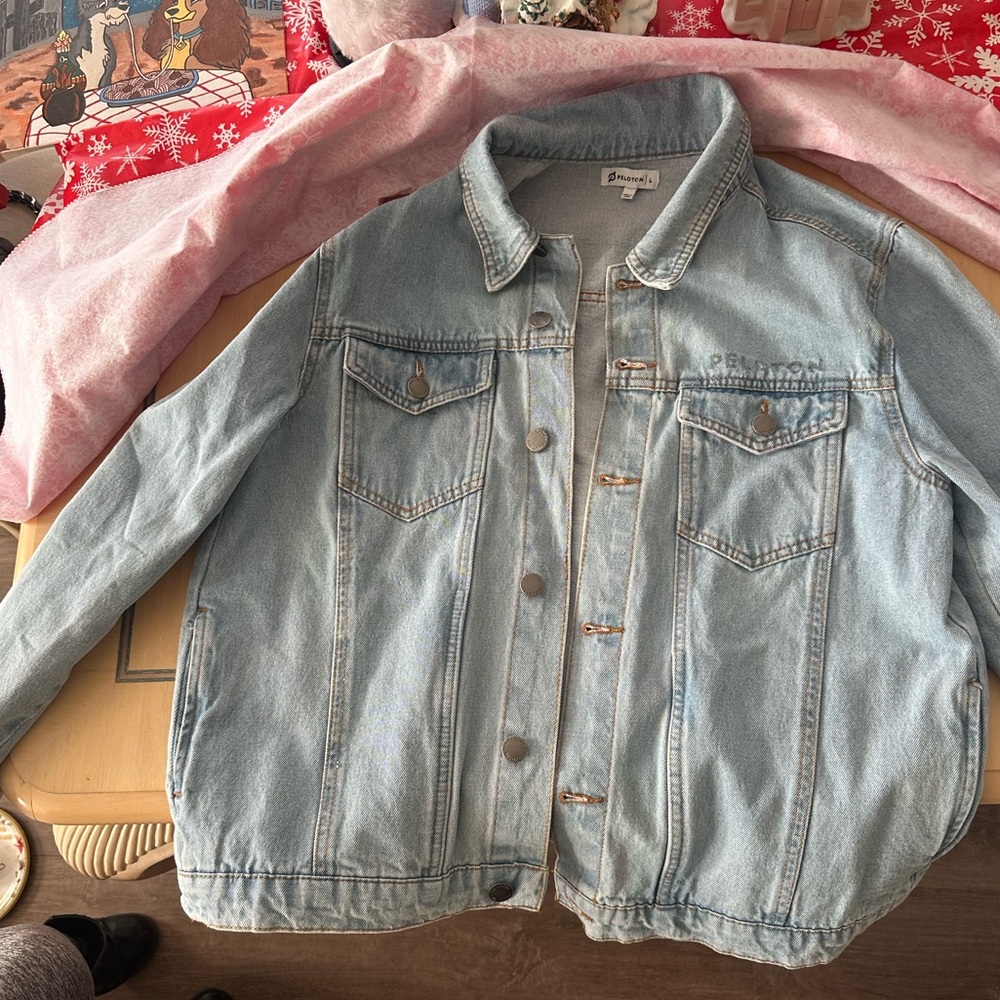 NWOT Peloton Jean Jacket - woman's size L
